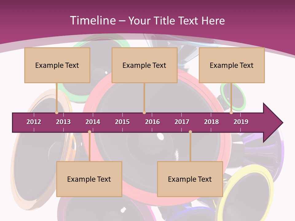 Set White Wave PowerPoint Template