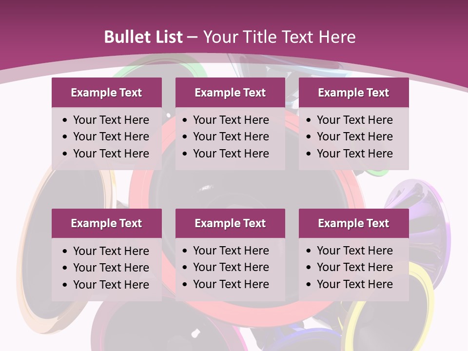 Set White Wave PowerPoint Template