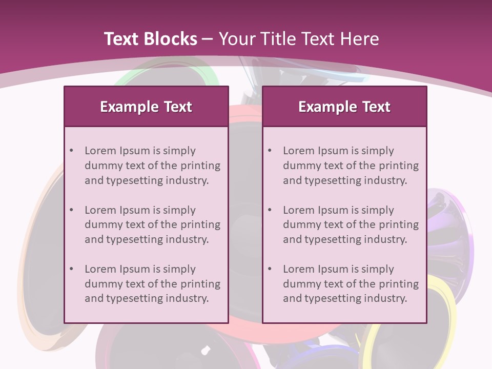 Set White Wave PowerPoint Template