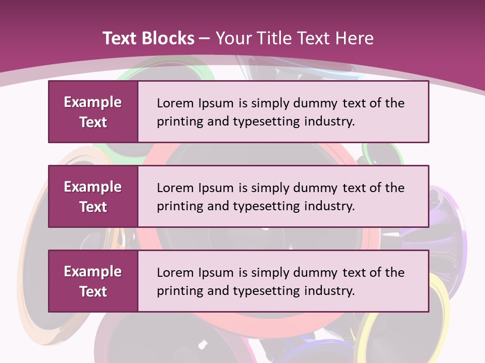 Set White Wave PowerPoint Template