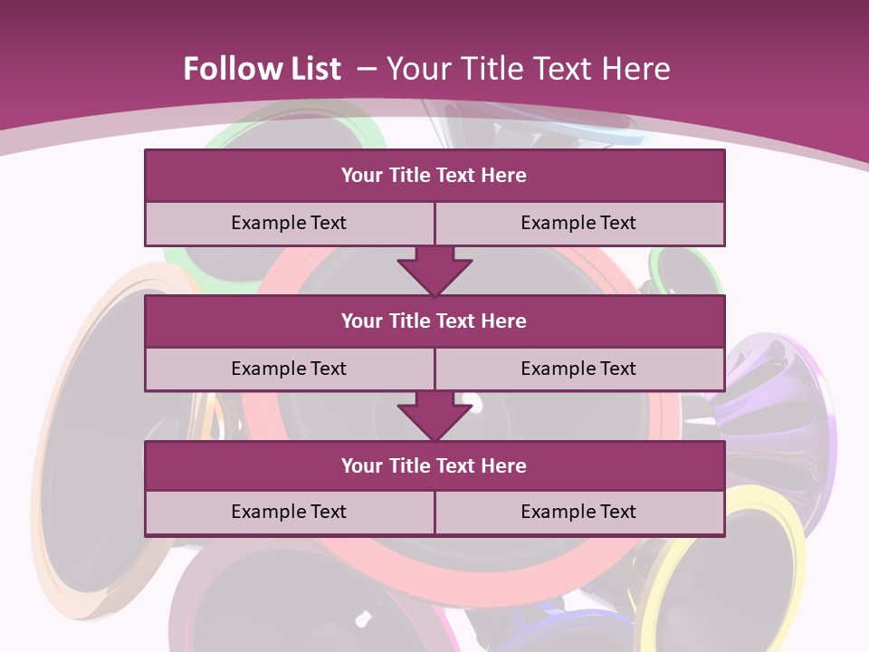 Set White Wave PowerPoint Template