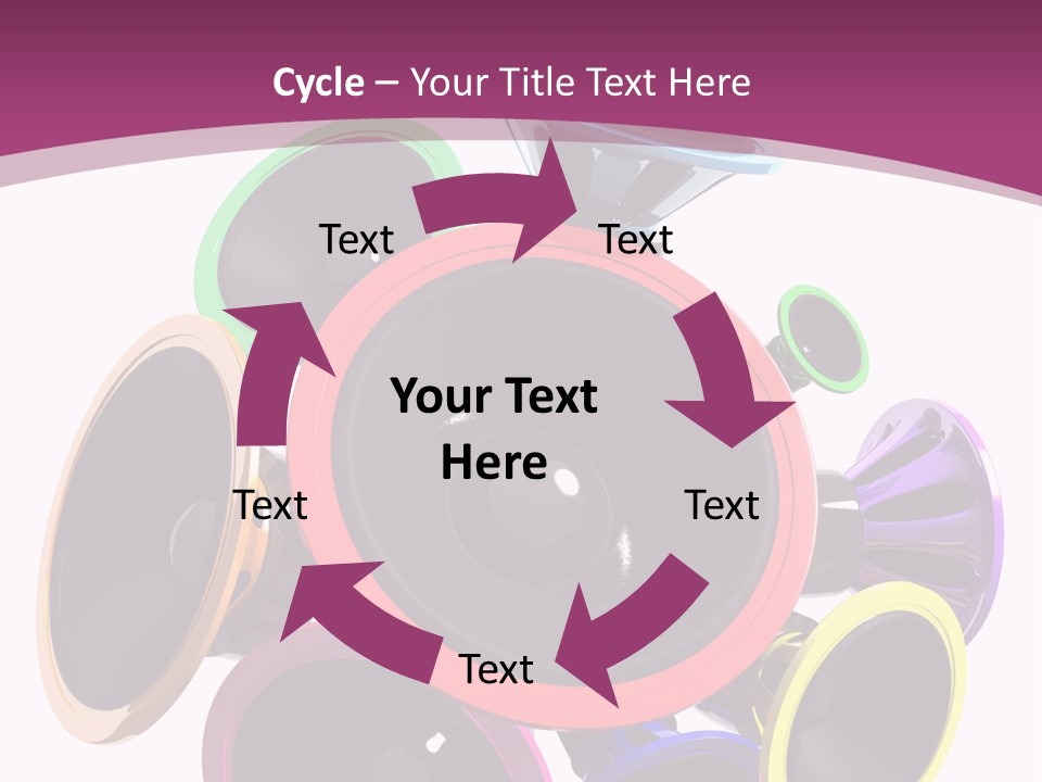 Set White Wave PowerPoint Template