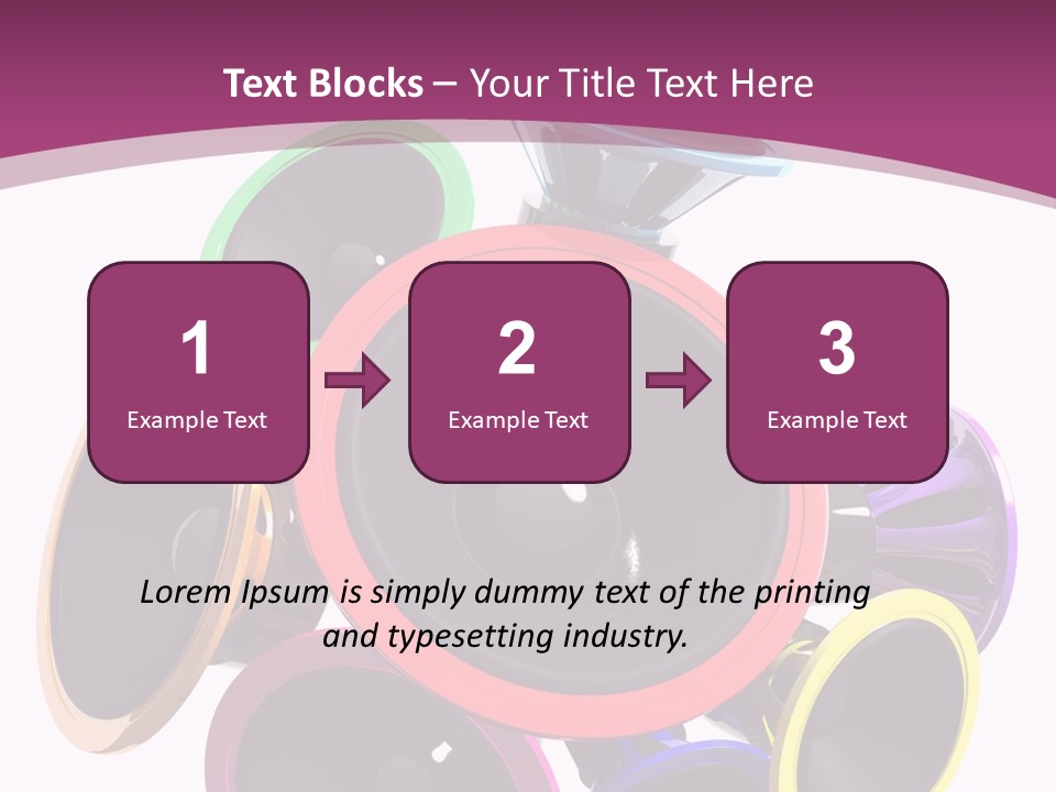 Set White Wave PowerPoint Template