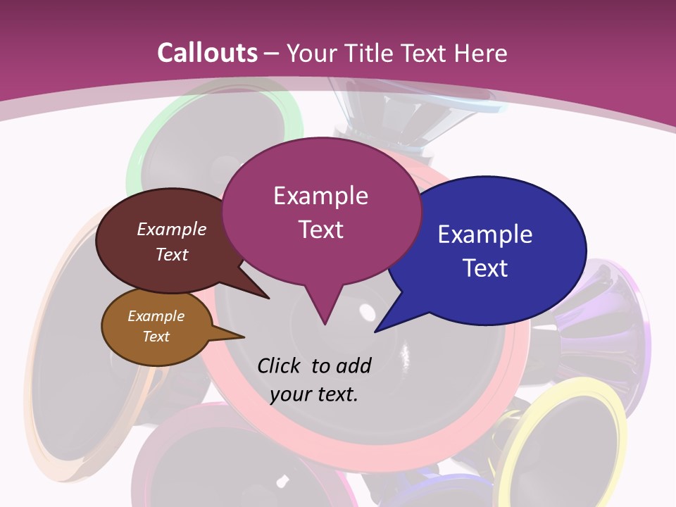 Set White Wave PowerPoint Template