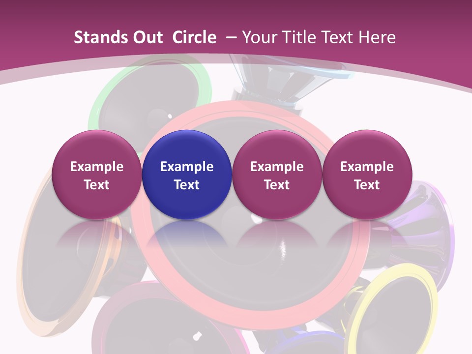 Set White Wave PowerPoint Template