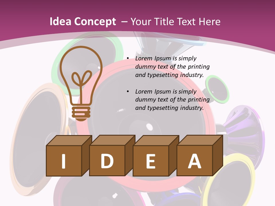 Set White Wave PowerPoint Template