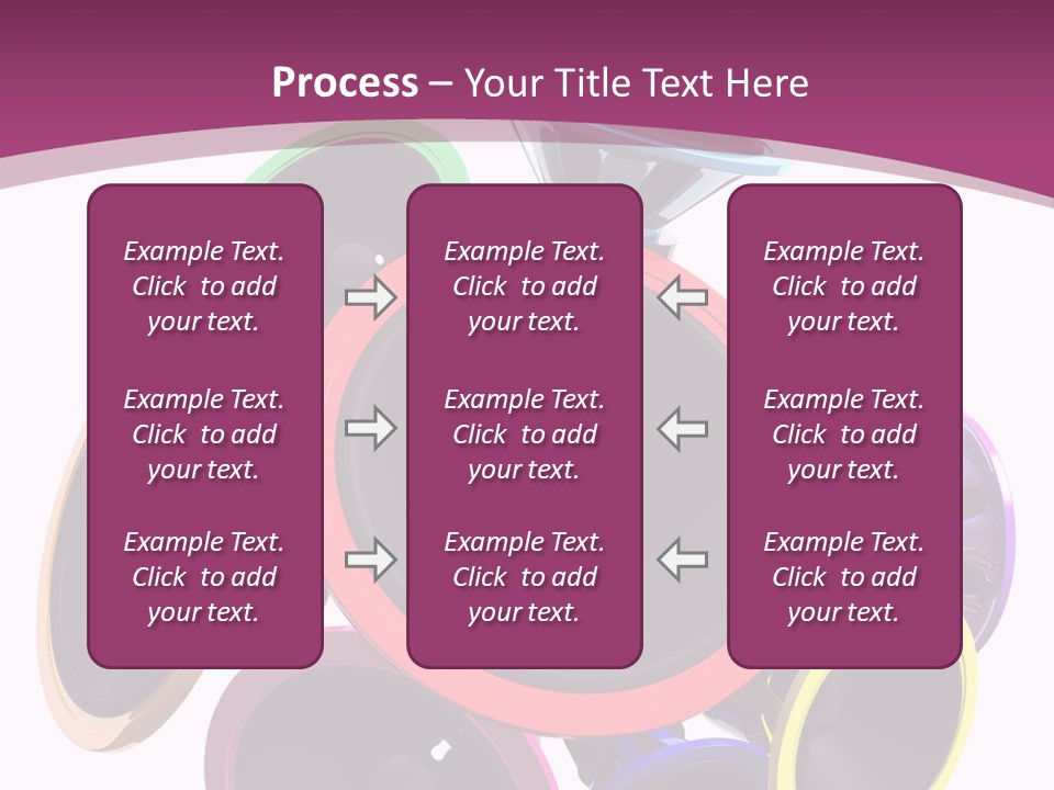 Set White Wave PowerPoint Template
