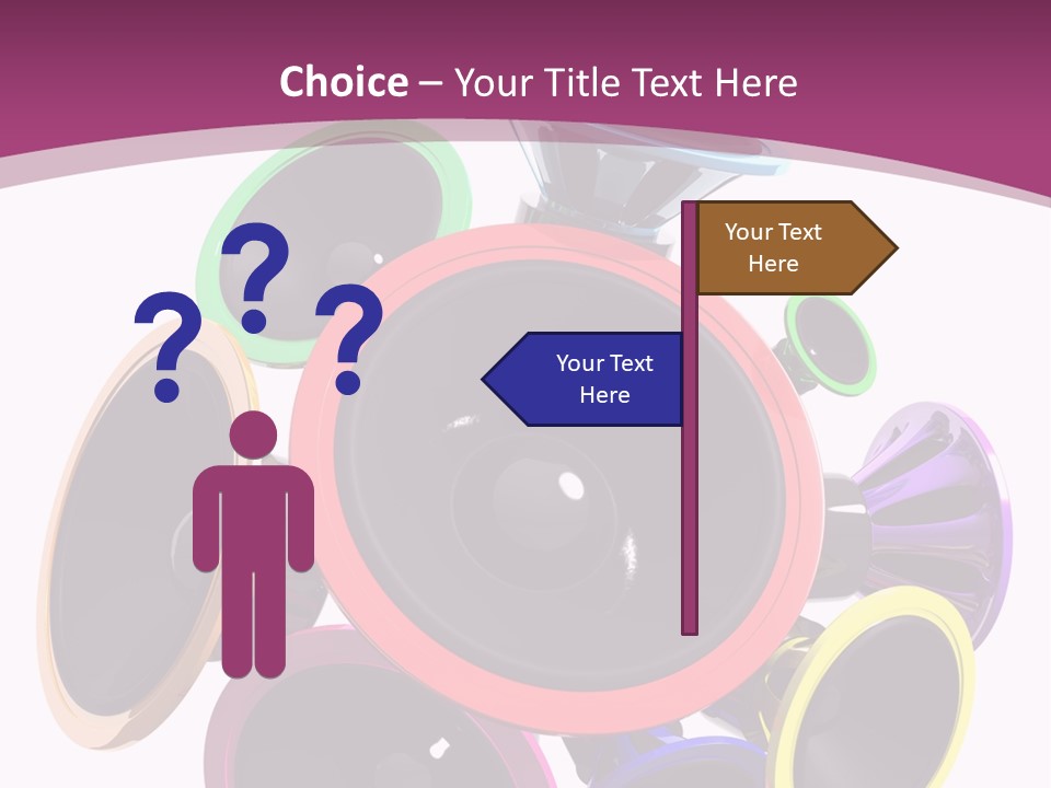 Set White Wave PowerPoint Template