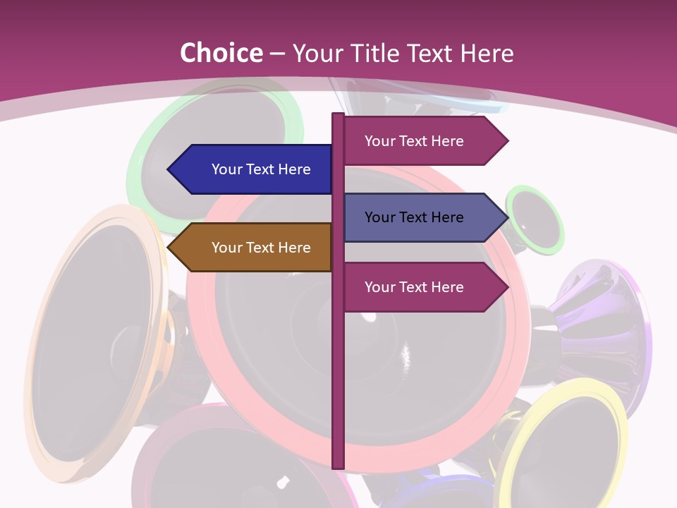 Set White Wave PowerPoint Template