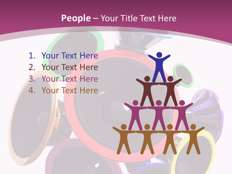 Set White Wave PowerPoint Template