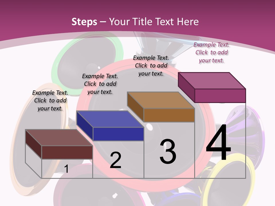 Set White Wave PowerPoint Template