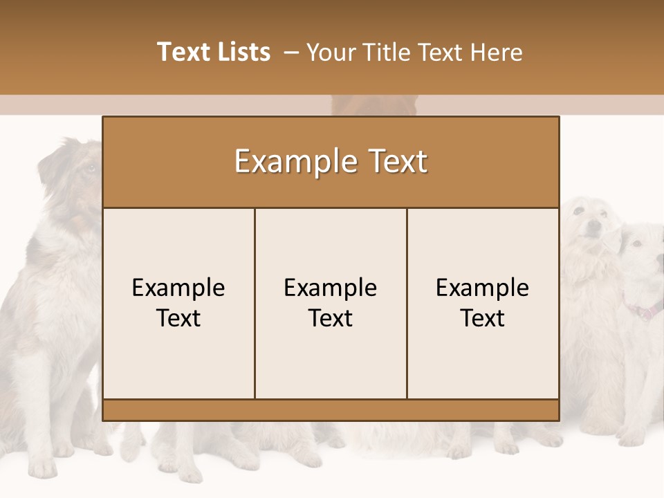 Parson Pet Mongrel PowerPoint Template