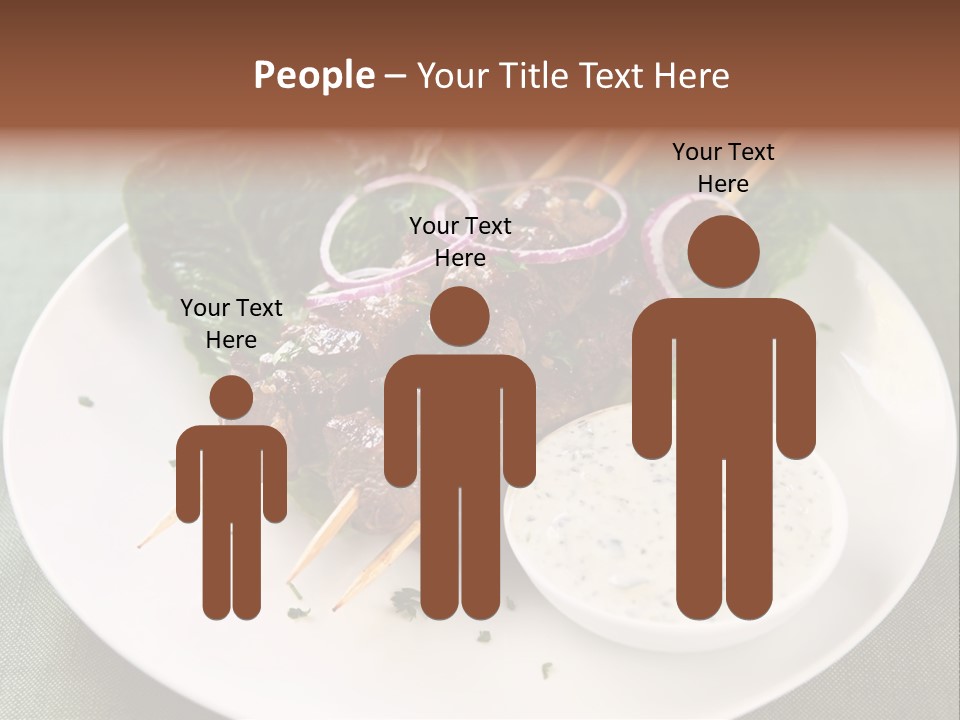 Crowd Casual Illustration PowerPoint Template