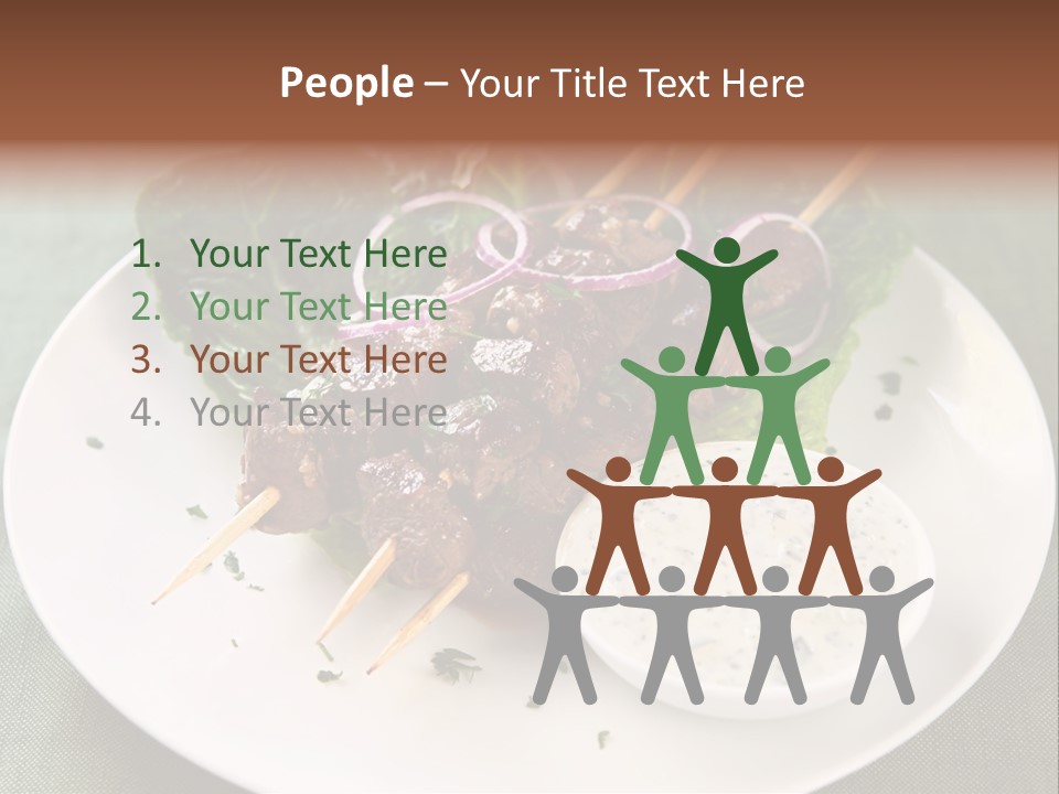 Crowd Casual Illustration PowerPoint Template