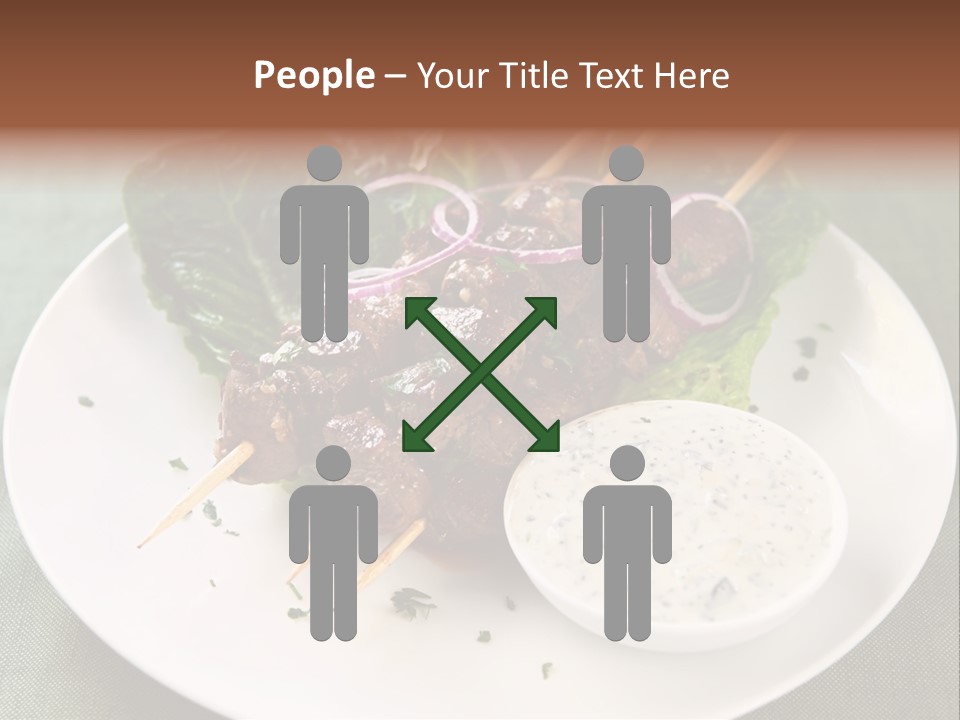 Crowd Casual Illustration PowerPoint Template