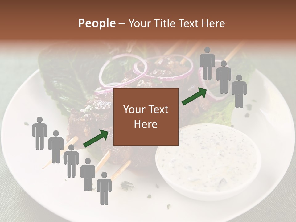 Crowd Casual Illustration PowerPoint Template