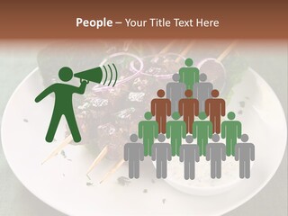 Crowd Casual Illustration PowerPoint Template