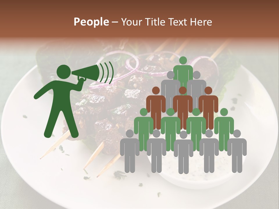 Crowd Casual Illustration PowerPoint Template