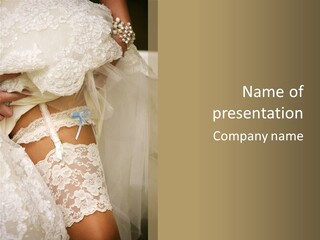 Women Leg Wedding PowerPoint Template