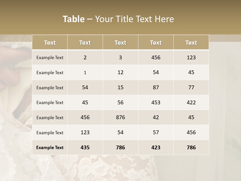 Women Leg Wedding PowerPoint Template