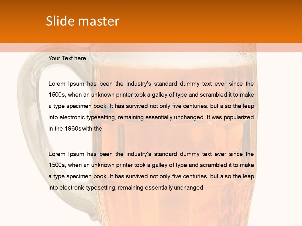 Drink Background One PowerPoint Template