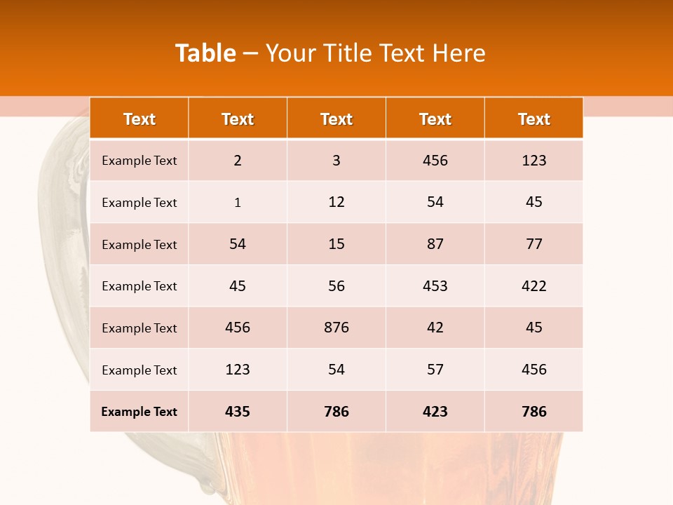 Drink Background One PowerPoint Template