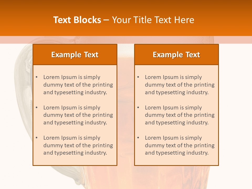 Drink Background One PowerPoint Template