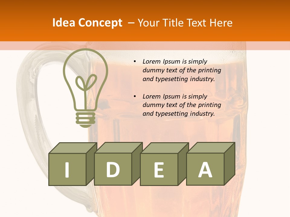 Drink Background One PowerPoint Template