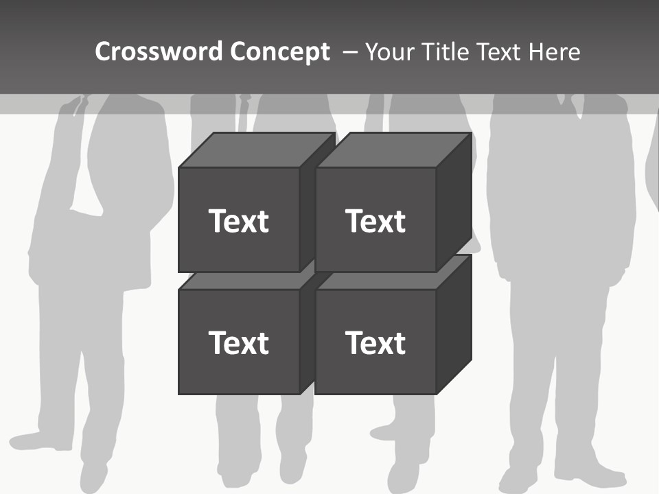 Crowd Casual Illustration PowerPoint Template