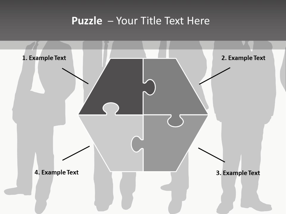 Crowd Casual Illustration PowerPoint Template