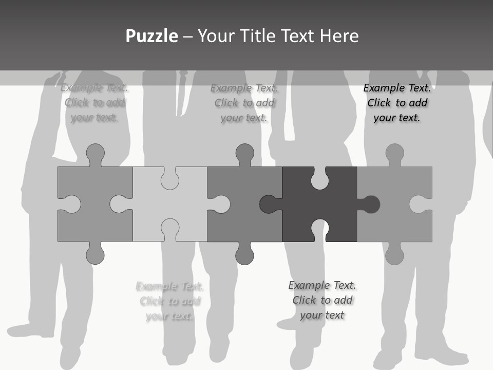 Crowd Casual Illustration PowerPoint Template