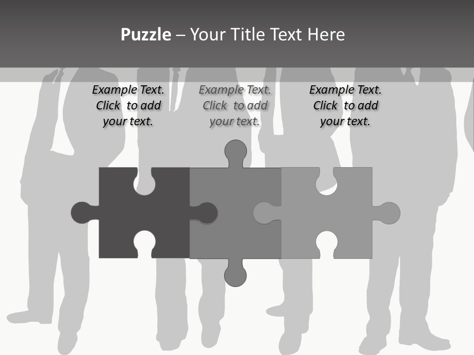 Crowd Casual Illustration PowerPoint Template