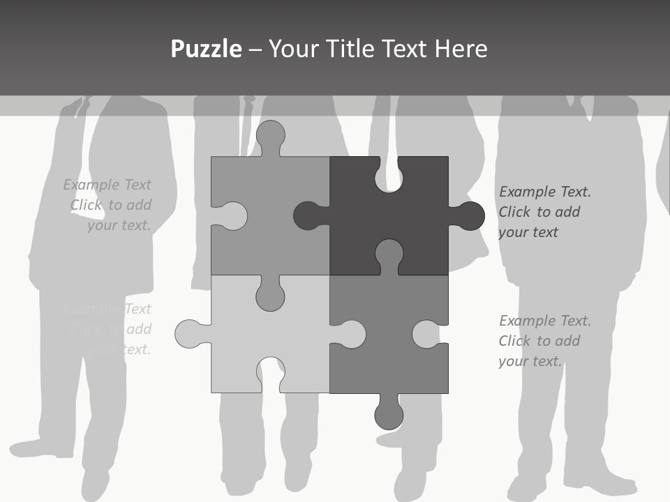 Crowd Casual Illustration PowerPoint Template