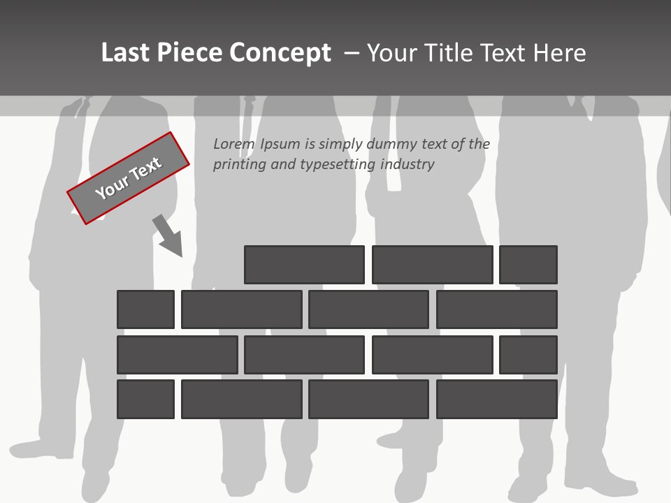 Crowd Casual Illustration PowerPoint Template