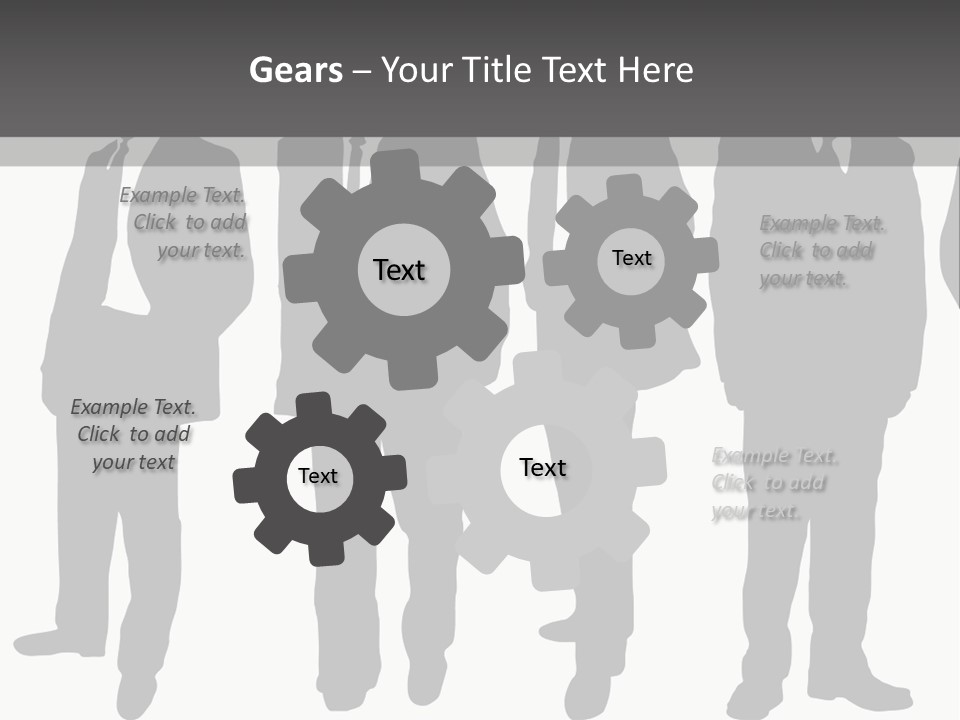 Crowd Casual Illustration PowerPoint Template