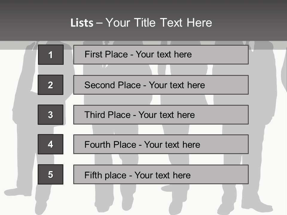 Crowd Casual Illustration PowerPoint Template