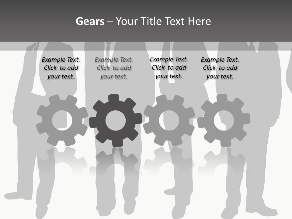 Crowd Casual Illustration PowerPoint Template