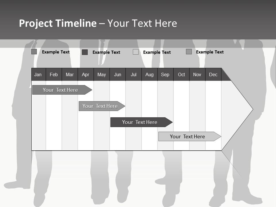 Crowd Casual Illustration PowerPoint Template