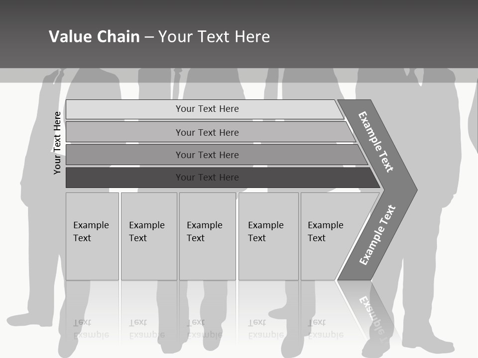 Crowd Casual Illustration PowerPoint Template