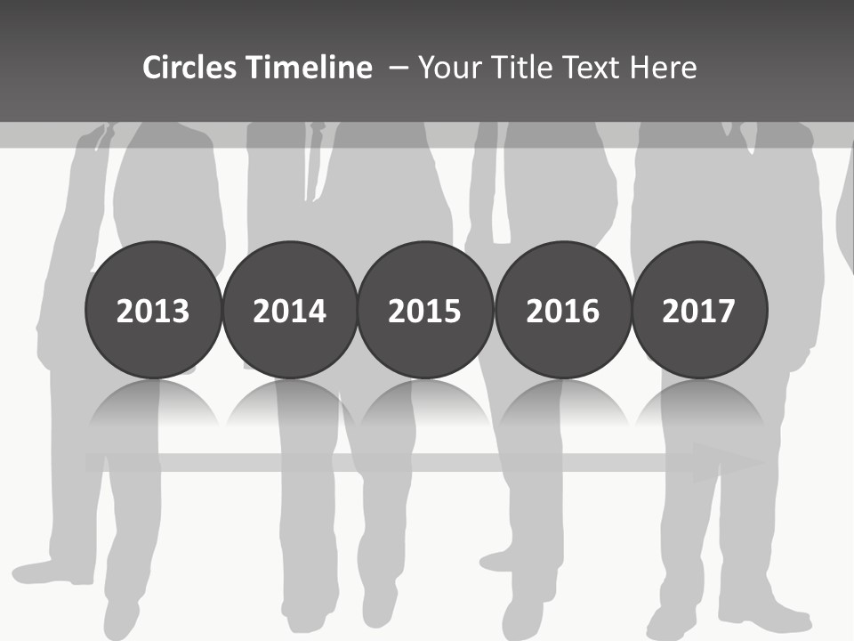 Crowd Casual Illustration PowerPoint Template