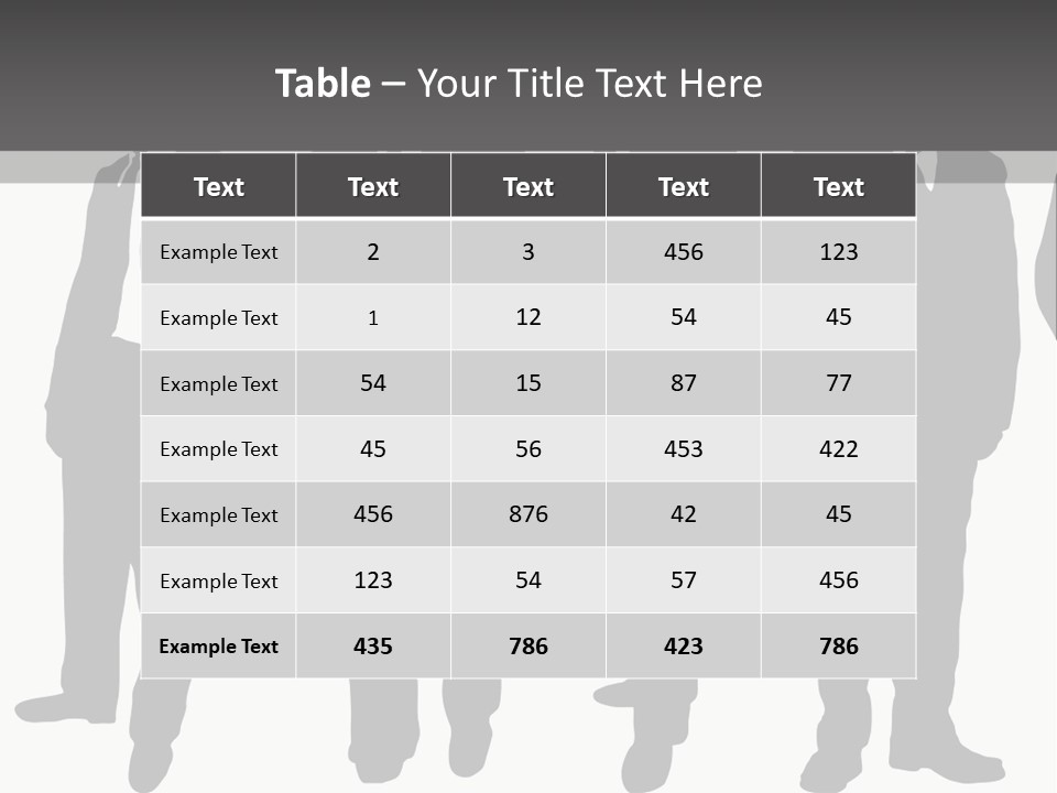 Crowd Casual Illustration PowerPoint Template