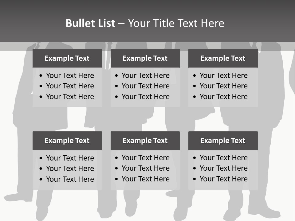 Crowd Casual Illustration PowerPoint Template