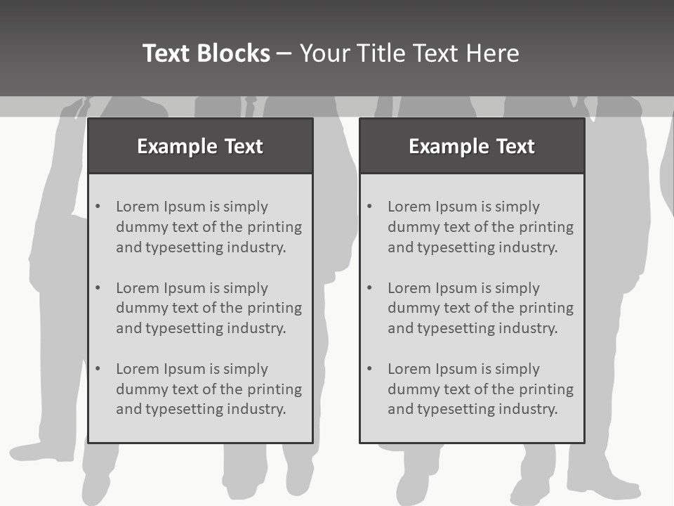 Crowd Casual Illustration PowerPoint Template