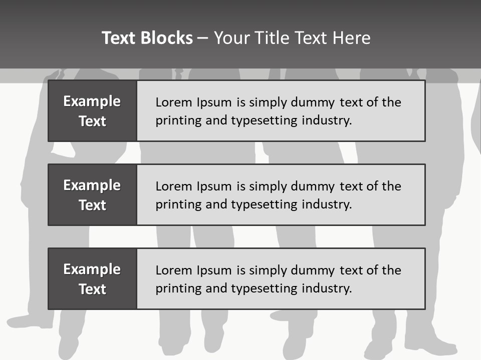 Crowd Casual Illustration PowerPoint Template