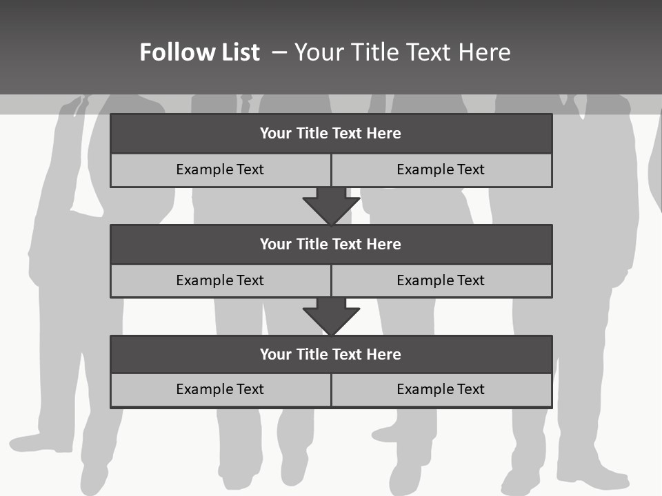 Crowd Casual Illustration PowerPoint Template