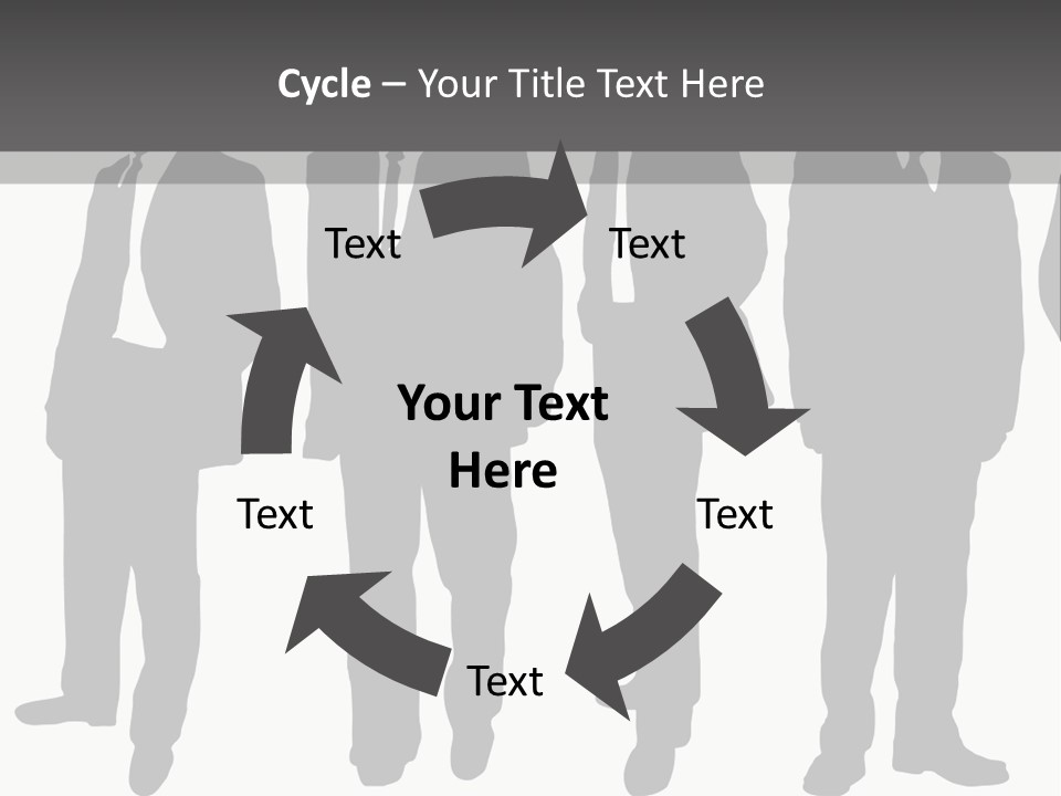 Crowd Casual Illustration PowerPoint Template