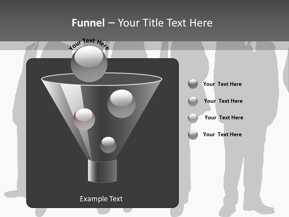 Crowd Casual Illustration PowerPoint Template