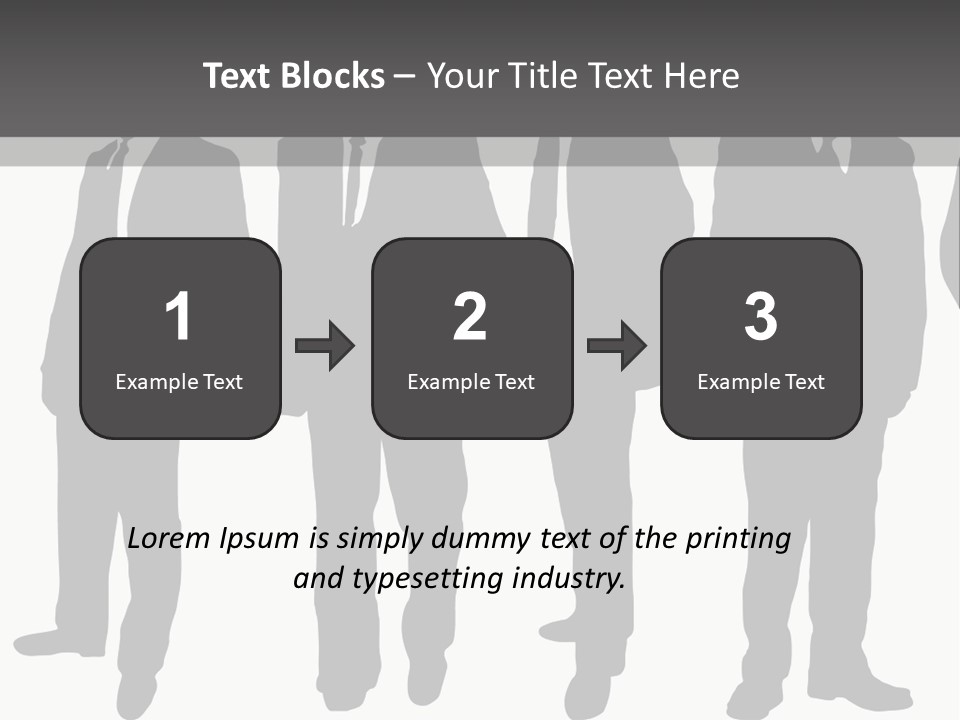 Crowd Casual Illustration PowerPoint Template