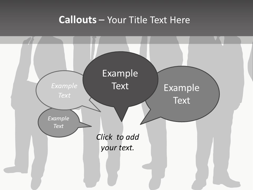Crowd Casual Illustration PowerPoint Template