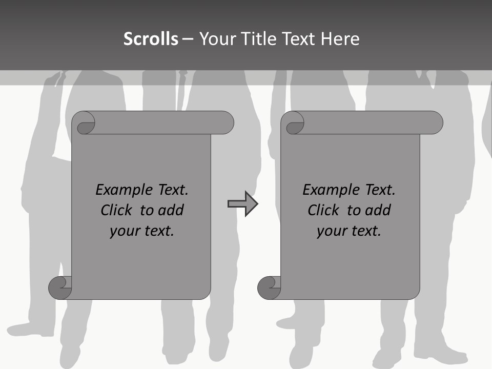 Crowd Casual Illustration PowerPoint Template